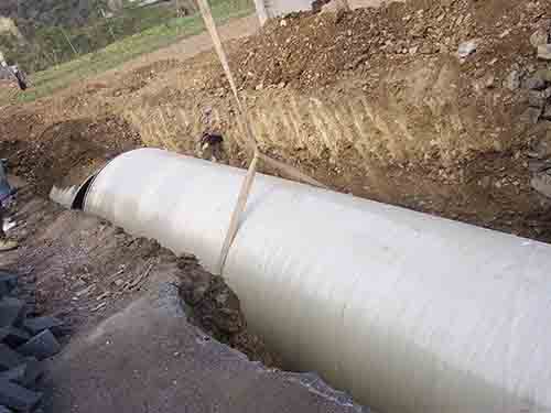 FRP sand-filled pipe