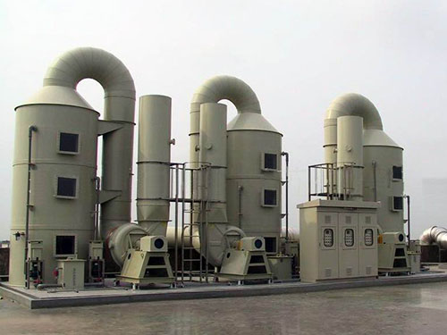 Waste gas treatment tower